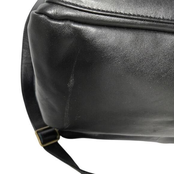 CORSIA Leather Tote Bag Satchel Black Crossbody Strap Handle Carryall Structured - Picture 12 of 15